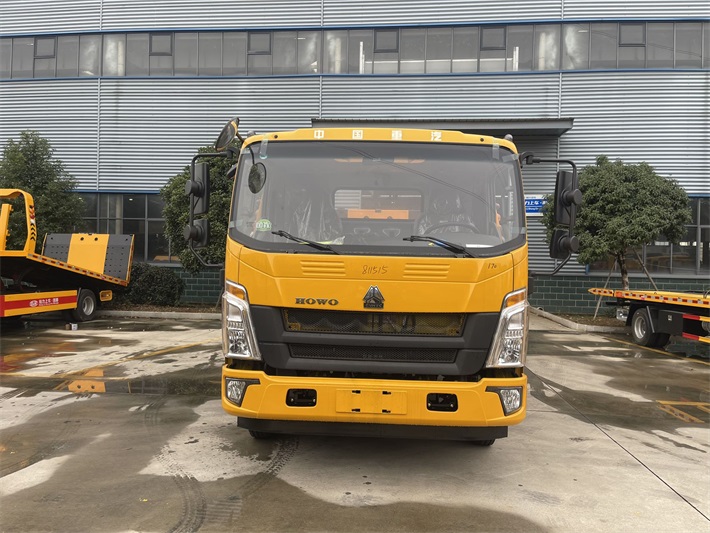 豪沃悍将潍柴170蓝牌清障车8吨重载板