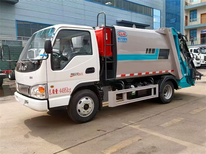 江淮6方蓝牌压缩垃圾车