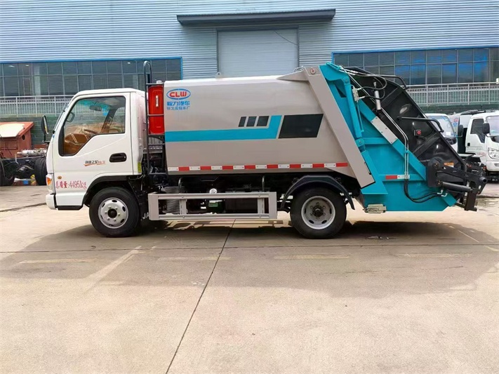 江淮6方蓝牌压缩垃圾车