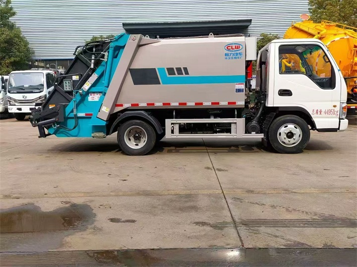 江淮6方蓝牌压缩垃圾车