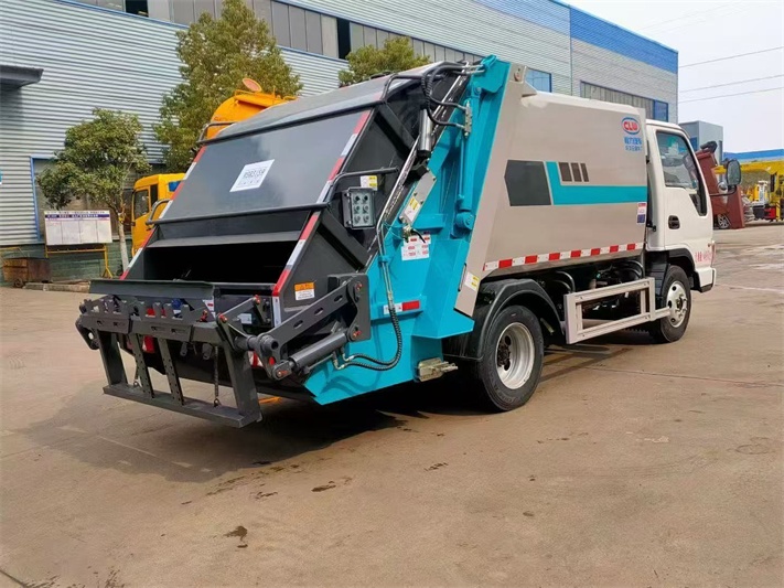 江淮6方蓝牌压缩垃圾车