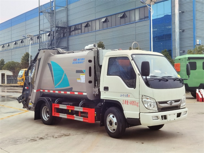 福田6方蓝牌压缩垃圾车