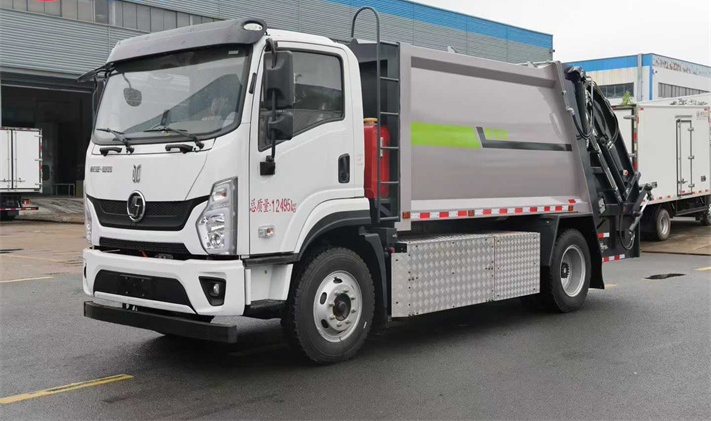 陕汽10方电动压缩垃圾车